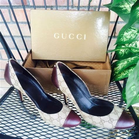 gucci pointed heels|Gucci heels size 10.